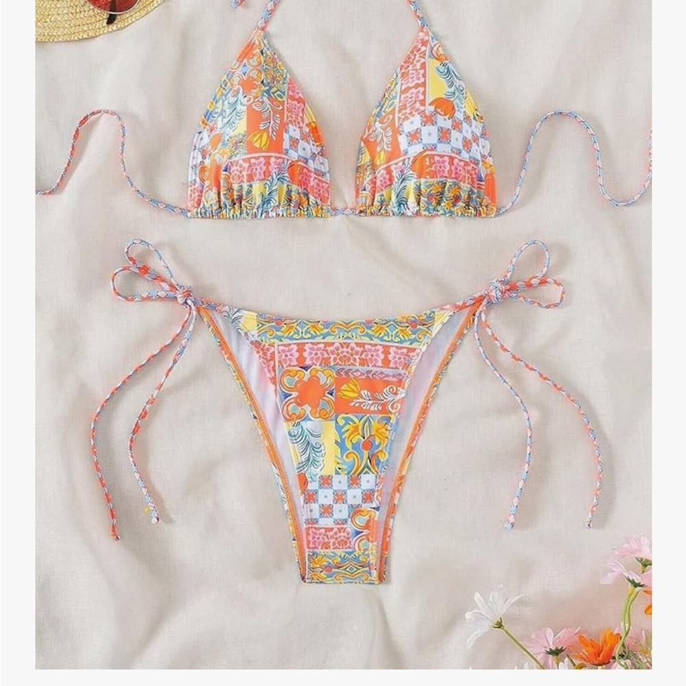 Colorful Floral Bikini Set